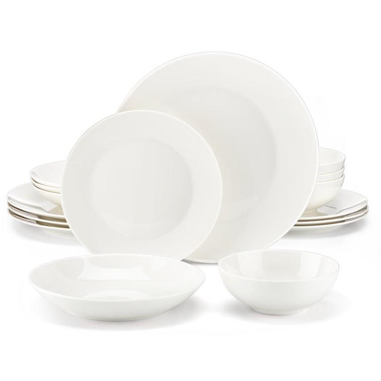 Latitude Run® Bone China Dinnerware Set of 16 Wayfair